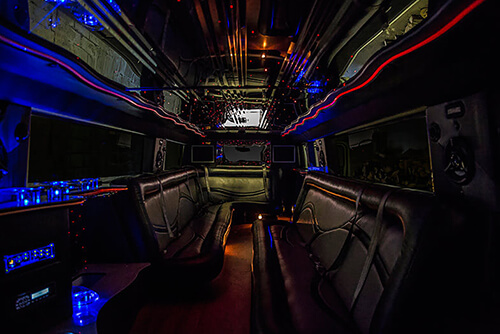 Party bus interior